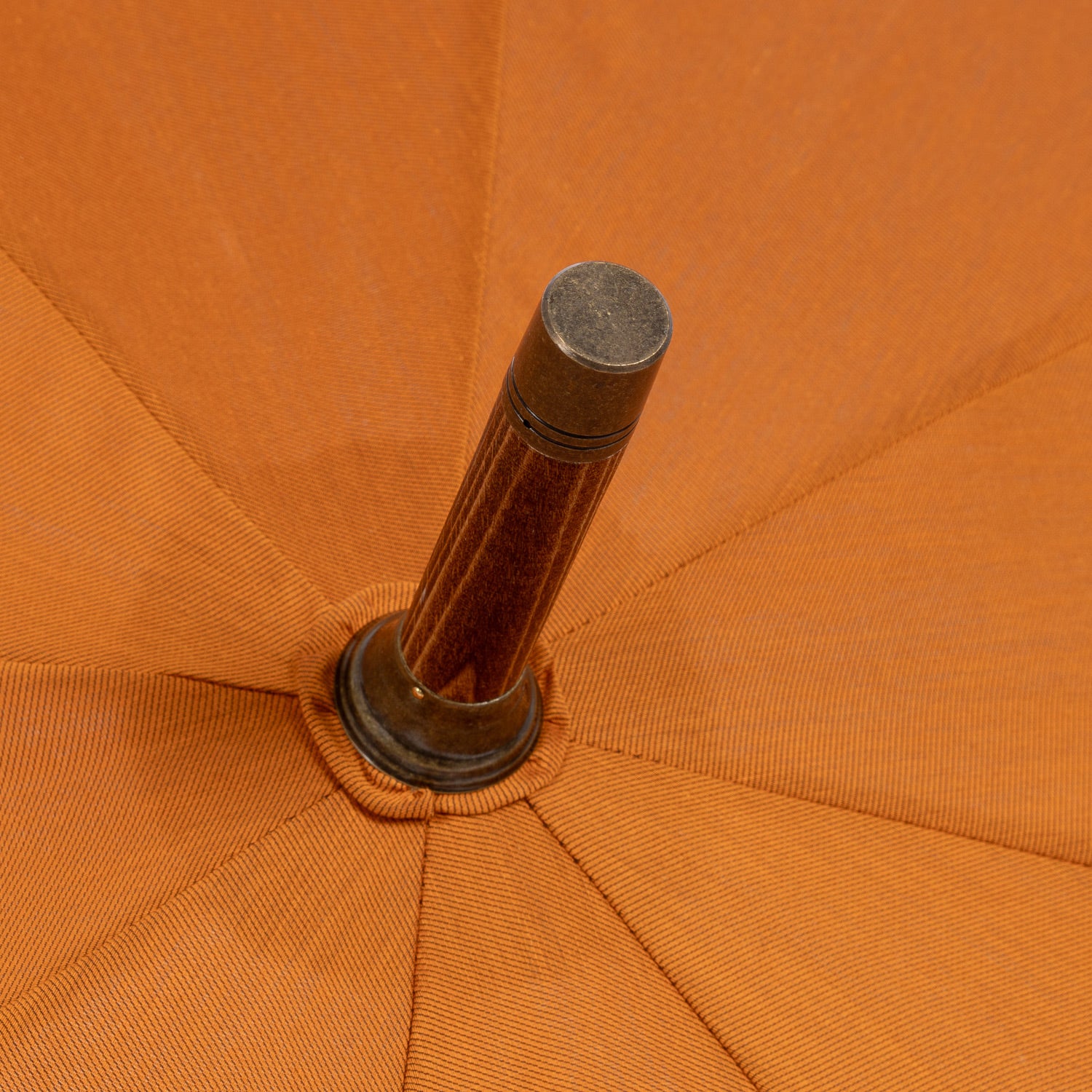 Francesco Maglia x MJ: Stick Umbrella "Lord" with Solid Wood Frame and Deer Horn Handle - purely handmade